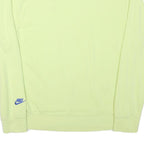 ADIDAS Mens Yellow Cotton Blend Crew Neck M Sweatshirt Casual Pullover