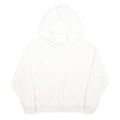 CHAMPION Womens White Hoodie M Cotton Blend Pullover Casual Sweatshirt