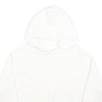 CHAMPION Womens White Hoodie M Cotton Blend Pullover Casual Sweatshirt