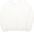 CHAMPION Womens White Hoodie M Cotton Blend Pullover Casual Sweatshirt