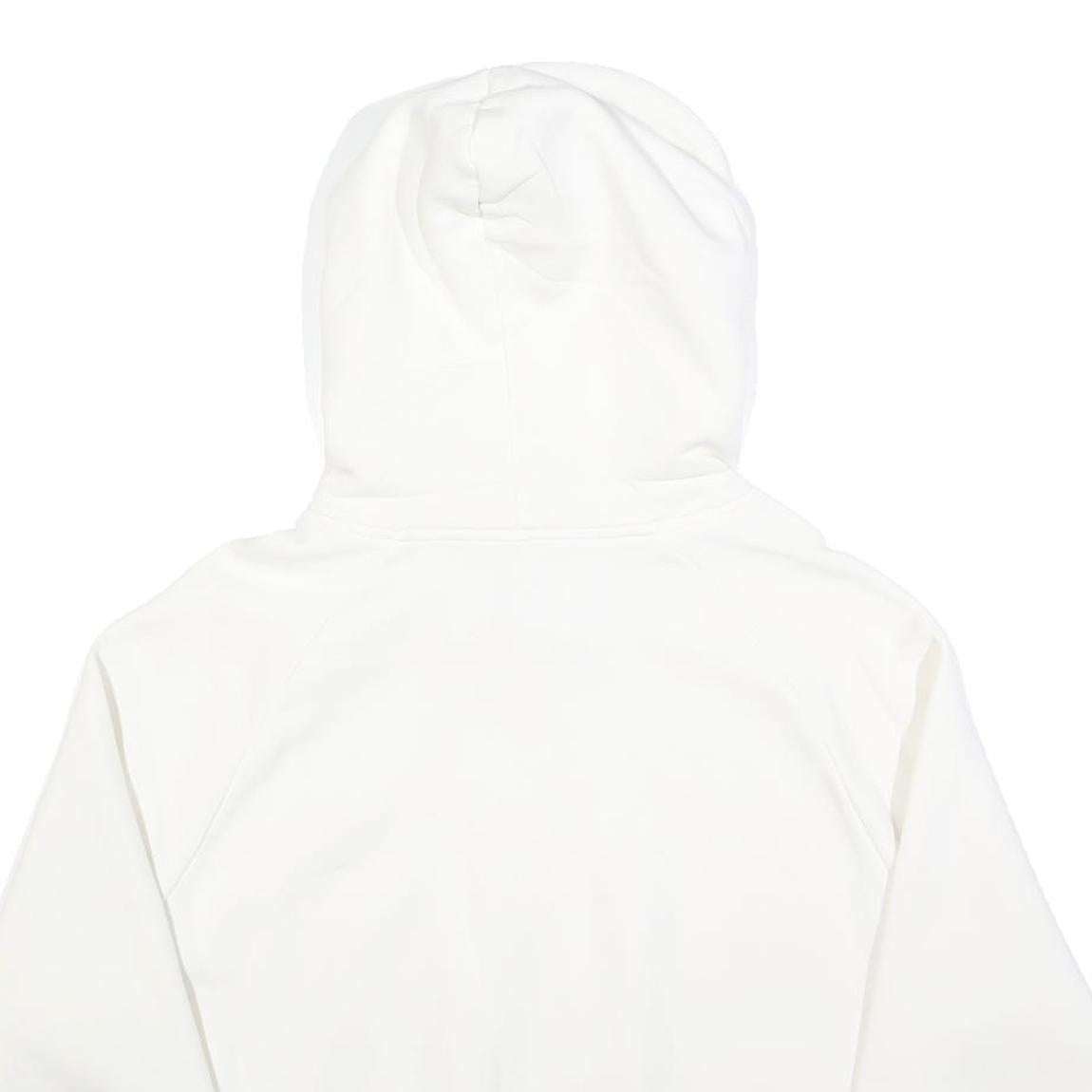 CHAMPION Womens White Hoodie M Cotton Blend Pullover Casual Sweatshirt