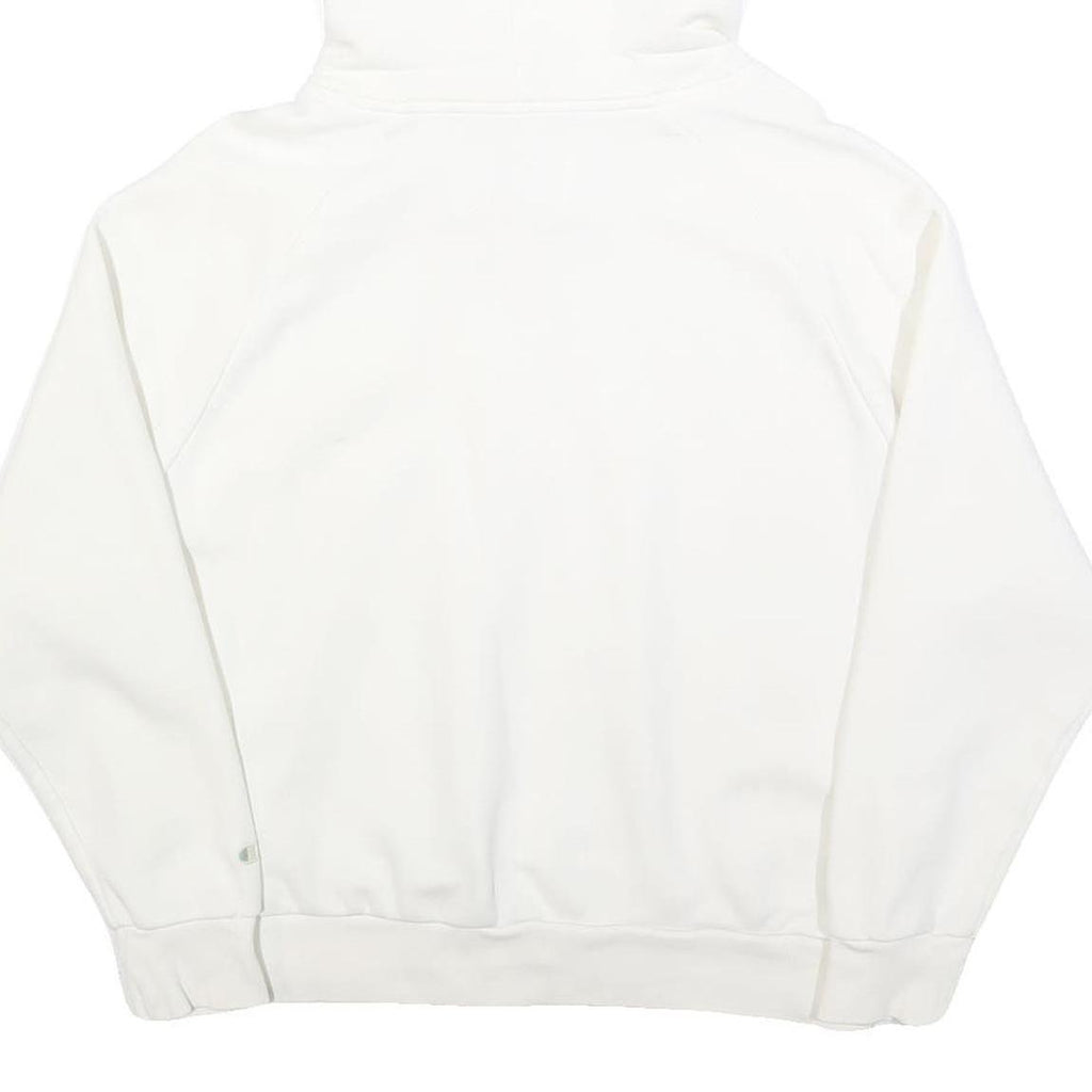 CHAMPION Womens White Hoodie M Cotton Blend Pullover Casual Sweatshirt