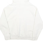 CHAMPION Womens White Hoodie M Cotton Blend Pullover Casual Sweatshirt