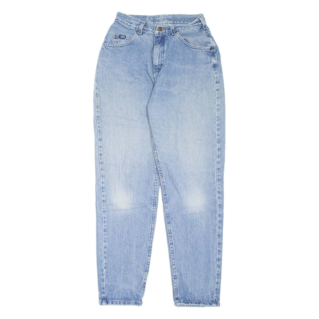 LEE Womens Jeans Blue Regular Mom Stone Wash W24 L30