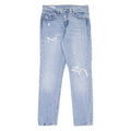 LEVI'S 501 BIG E Jeans Distressed Womens Blue Straight Stone Wash W28 L28