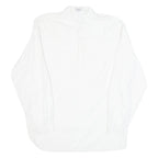 ASHANTI Mens Plain Shirt White Long Sleeve S