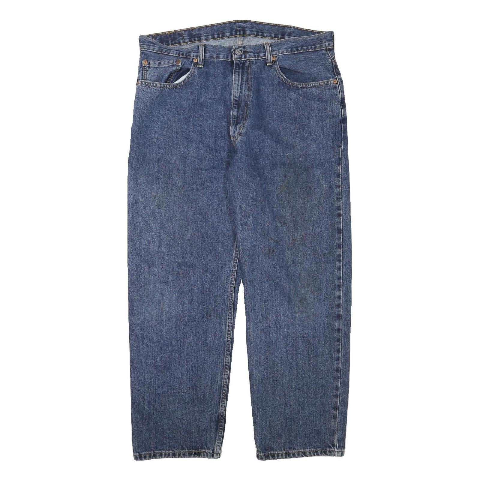 LEVI'S Mens Jeans Blue Relaxed Straight Denim Medium W38 L30 Classic Zip Pockets