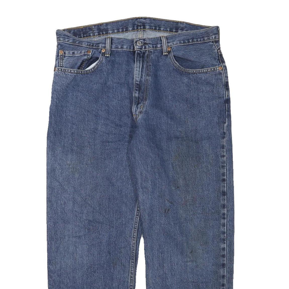 LEVI'S Mens Jeans Blue Relaxed Straight Denim Medium W38 L30 Classic Zip Pockets