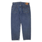 LEVI'S Mens Jeans Blue Relaxed Straight Denim Medium W38 L30 Classic Zip Pockets