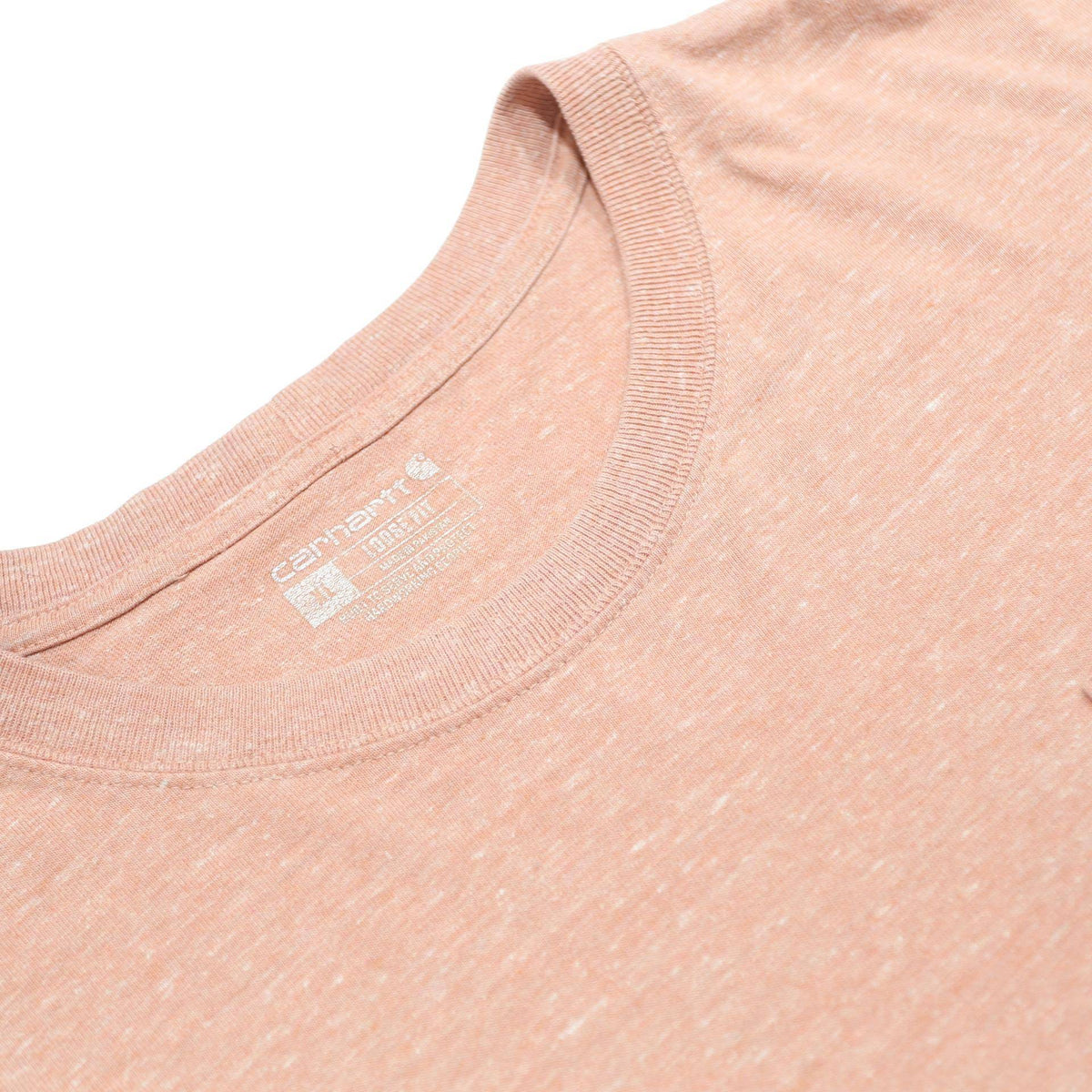 CARHARTT Mens Peach T-Shirt XL Short Sleeve Crew Neck Workwear Pocket