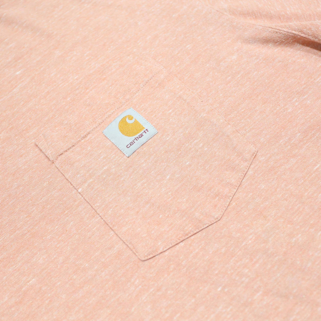 CARHARTT Mens Peach T-Shirt XL Short Sleeve Crew Neck Workwear Pocket
