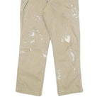 CARHARTT Mens Cotton Blend Beige Relaxed Tapered Trousers W32 L29 Workwear