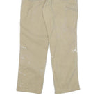 CARHARTT Mens Cotton Blend Beige Relaxed Tapered Trousers W32 L29 Workwear