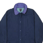 PATAGONIA Womens Navy Blue Purple Jacket M Nylon Zip Casual Outdoor Winter