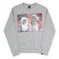 BENCH Mens Grey Cotton Blend Crew Neck M Graphic Print Casual Sweatshirt