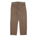 DICKIES Mens Cotton Brown Relaxed Straight Trousers W38 L32 Workwear Casual