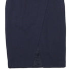 & OTHER STORIES Womens Navy Blue Pencil Knee Length Wool Blend Skirt S Tailored