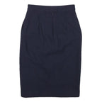 & OTHER STORIES Womens Navy Blue Pencil Knee Length Wool Blend Skirt S Tailored