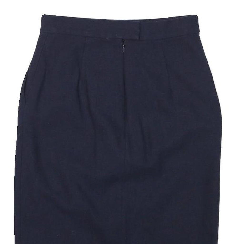 & OTHER STORIES Womens Navy Blue Pencil Knee Length Wool Blend Skirt S Tailored