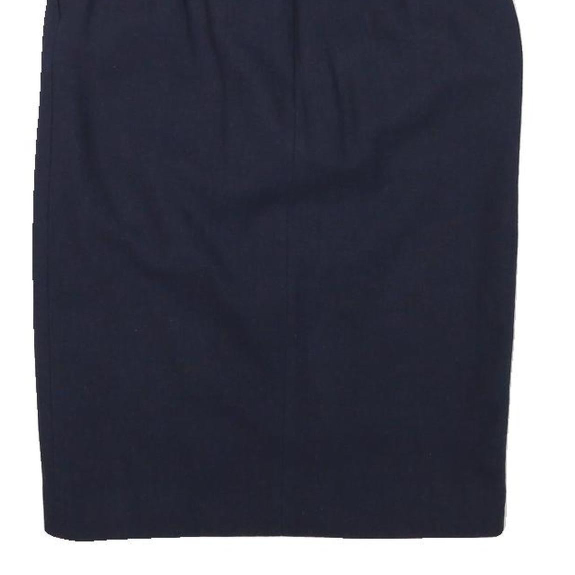 & OTHER STORIES Womens Navy Blue Pencil Knee Length Wool Blend Skirt S Tailored