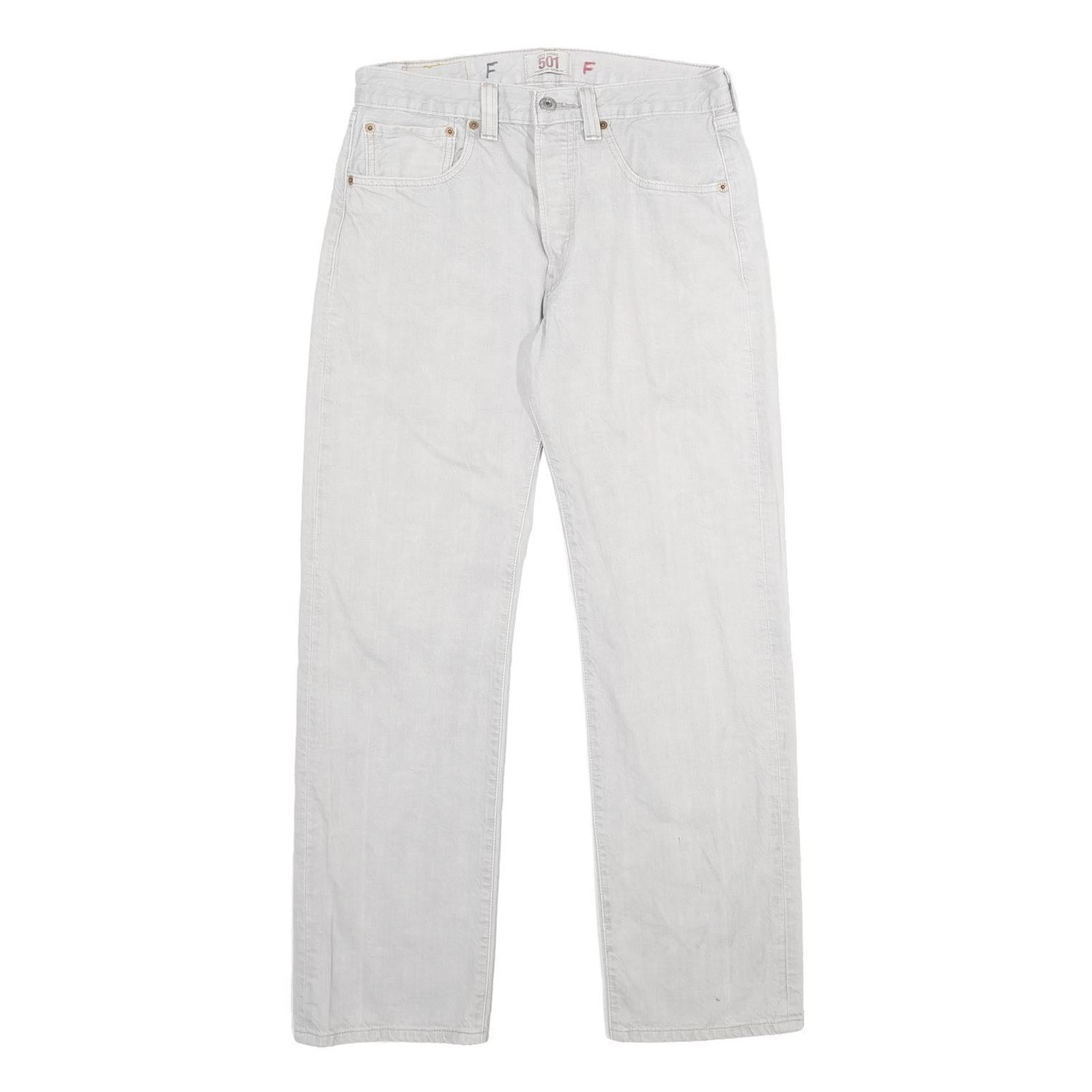 LEVI'S 501 Mens Classic Straight Denim Light W31 L30 Button Cotton Jeans