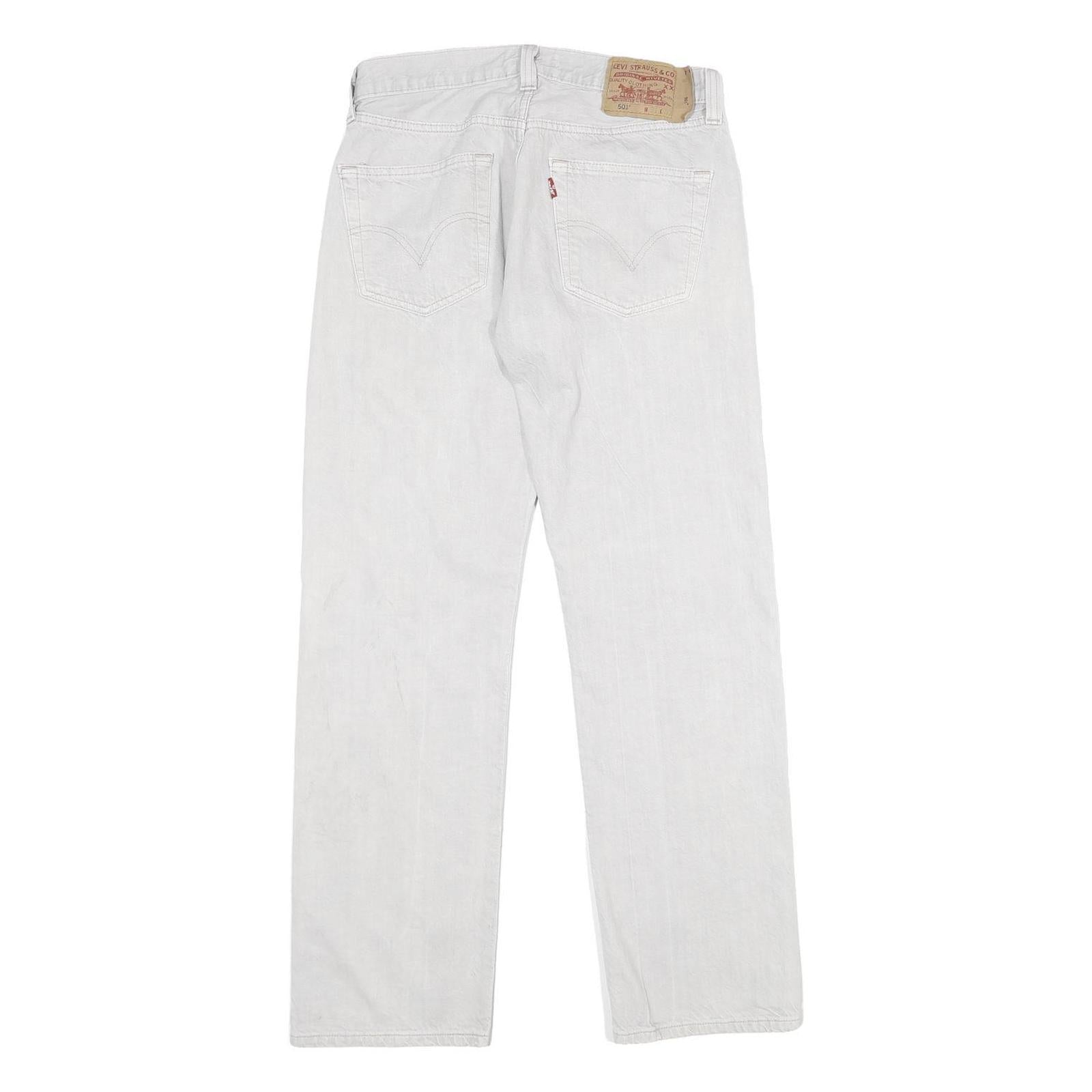 LEVI'S 501 Mens Classic Straight Denim Light W31 L30 Button Cotton Jeans