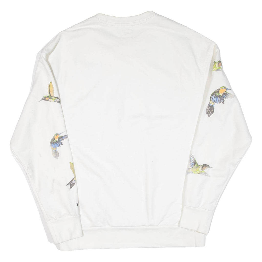 LEVI'S Relaxed Fit. Birds Womens Sweatshirt White S