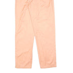 HENNES Womens Cotton Blend Peach Relaxed Straight Trousers W26 L32 Casual