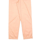HENNES Womens Cotton Blend Peach Relaxed Straight Trousers W26 L32 Casual