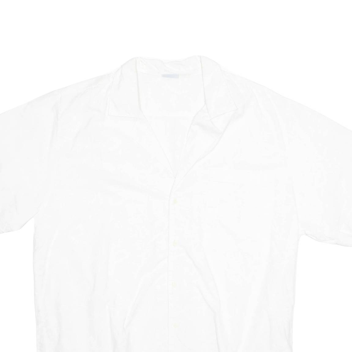 SPORTS Mens Hawaiian Shirt White Floral L