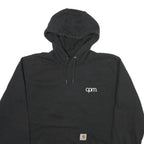 CARHARTT Mens Black Pullover Hoodie S Cotton Blend Workwear Casual
