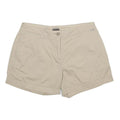 NAPAPIJRI Womens Shorts Beige Casual Plain UK 10 W32 Cotton Blend Comfortable