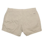NAPAPIJRI Womens Shorts Beige Casual Plain UK 10 W32 Cotton Blend Comfortable
