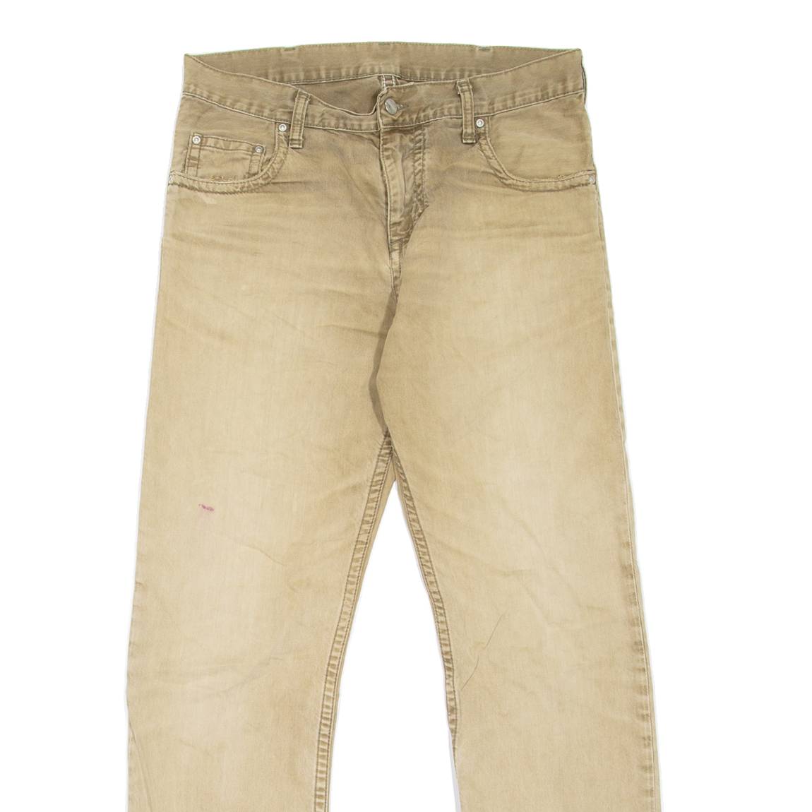 CARHARTT Mens Jeans Beige Slim Straight W31 L32