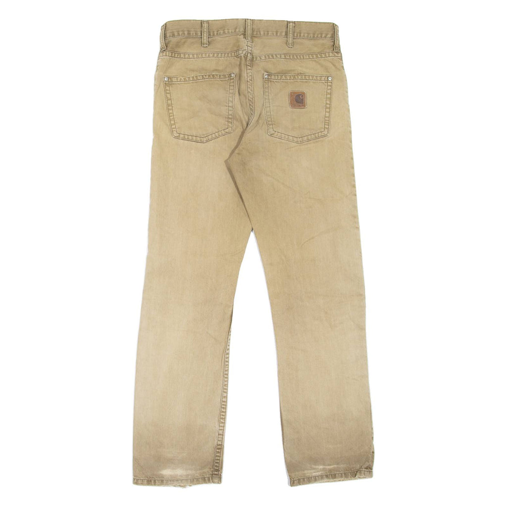CARHARTT Mens Jeans Beige Slim Straight W31 L32