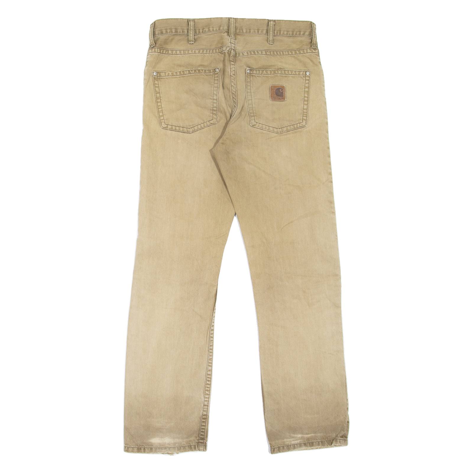 CARHARTT Mens Jeans Beige Slim Straight W31 L32