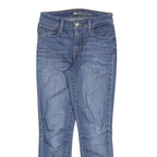 LEVI'S Womens Blue Slim Skinny Denim Medium Wash W25 L25 Stretch Cotton Jeans