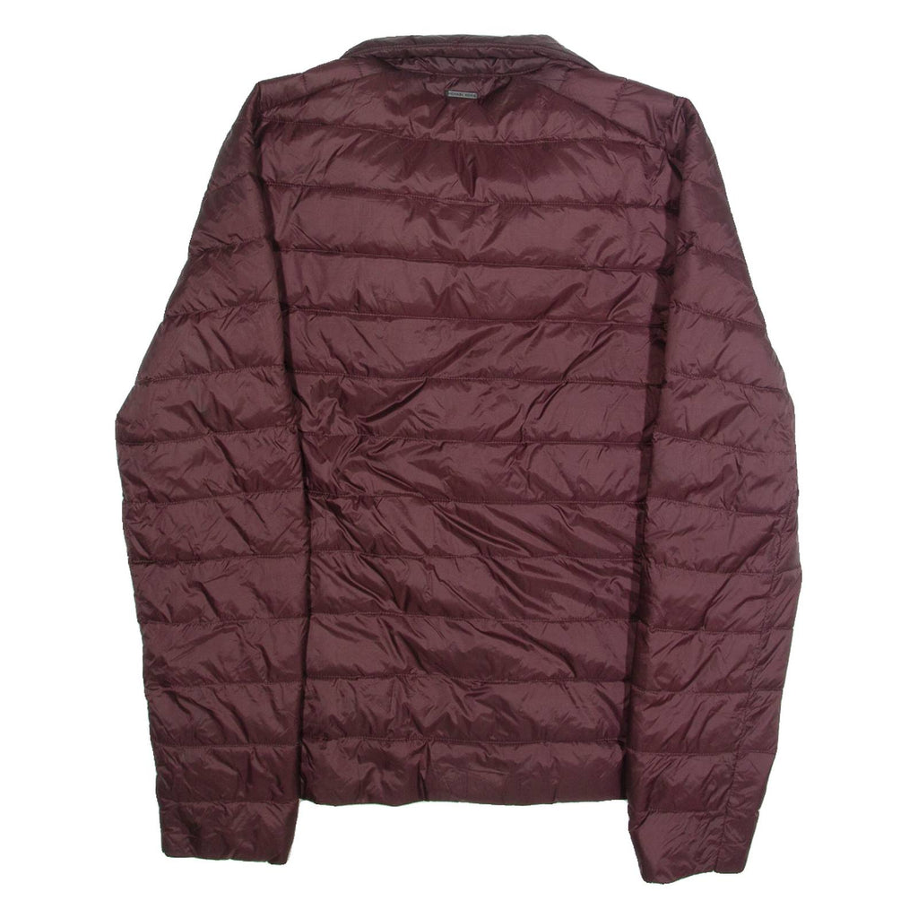 MICHAEL KORS Mens Puffer Jacket Maroon Nylon M