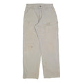 CARHARTT Mens Beige Cotton Blend Canvas Regular Fit Straight Trousers W32 L32