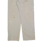 CARHARTT Mens Beige Cotton Blend Canvas Regular Fit Straight Trousers W32 L32