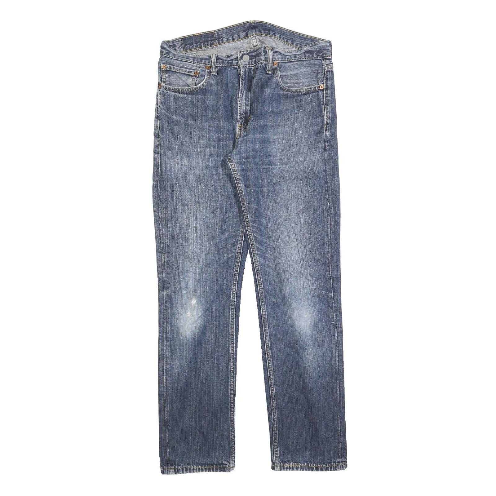 LEVI'S 511 Slim Mens Jeans Blue Slim Straight Denim Medium W33 L32 Classic Style