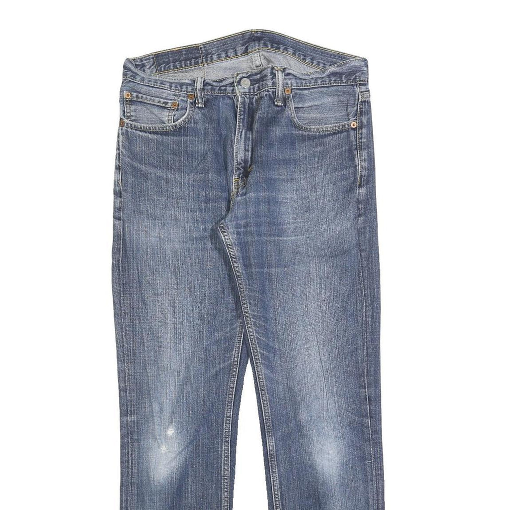 LEVI'S 511 Slim Mens Jeans Blue Slim Straight Denim Medium W33 L32 Classic Style
