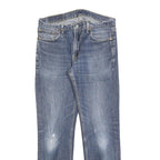 LEVI'S 511 Slim Mens Jeans Blue Slim Straight Denim Medium W33 L32 Classic Style