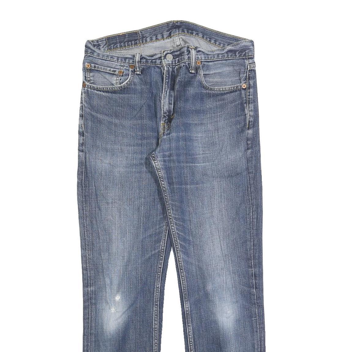 LEVI'S 511 Slim Mens Jeans Blue Slim Straight Denim Medium W33 L32 Classic Style