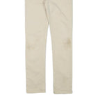 LEVI'S Boys Slim Beige Cotton Blend Trousers W26 L28 Zip Casual Youth