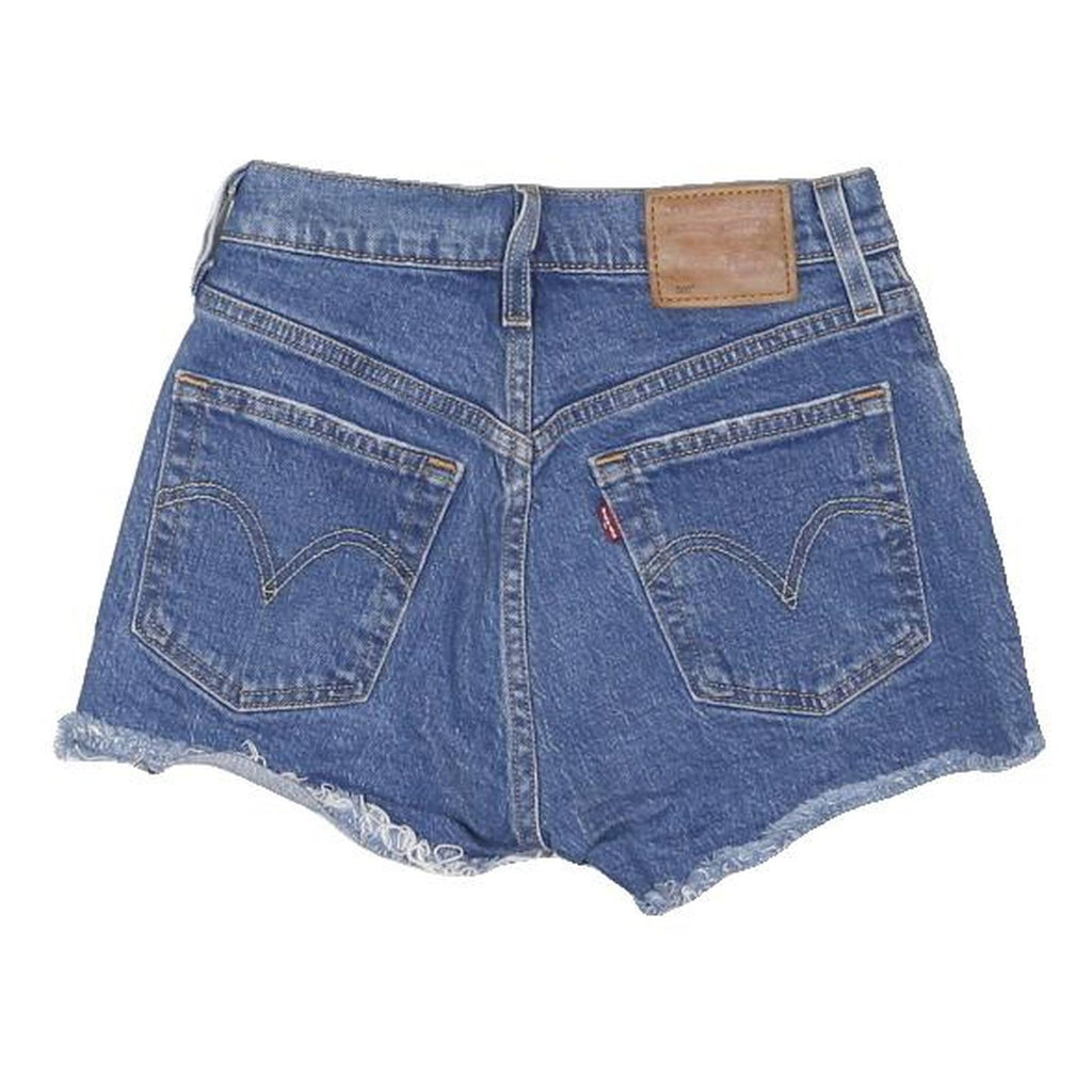 LEVI'S Womens Denim Blue Cut-Off Shorts XXS W23 Casual Summer Wear