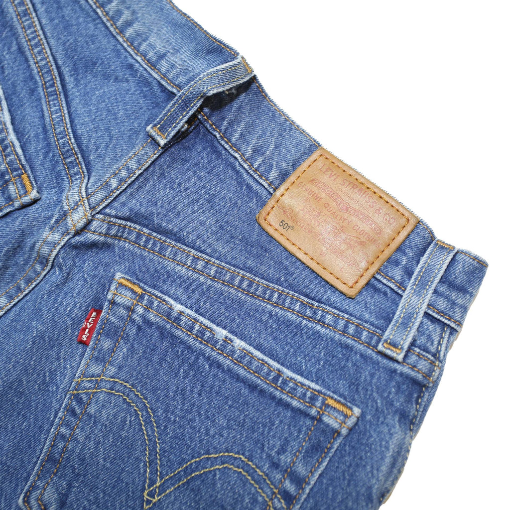 LEVI'S Womens Denim Blue Cut-Off Shorts XXS W23 Casual Summer Wear