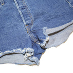 LEVI'S Womens Denim Blue Cut-Off Shorts XXS W23 Casual Summer Wear