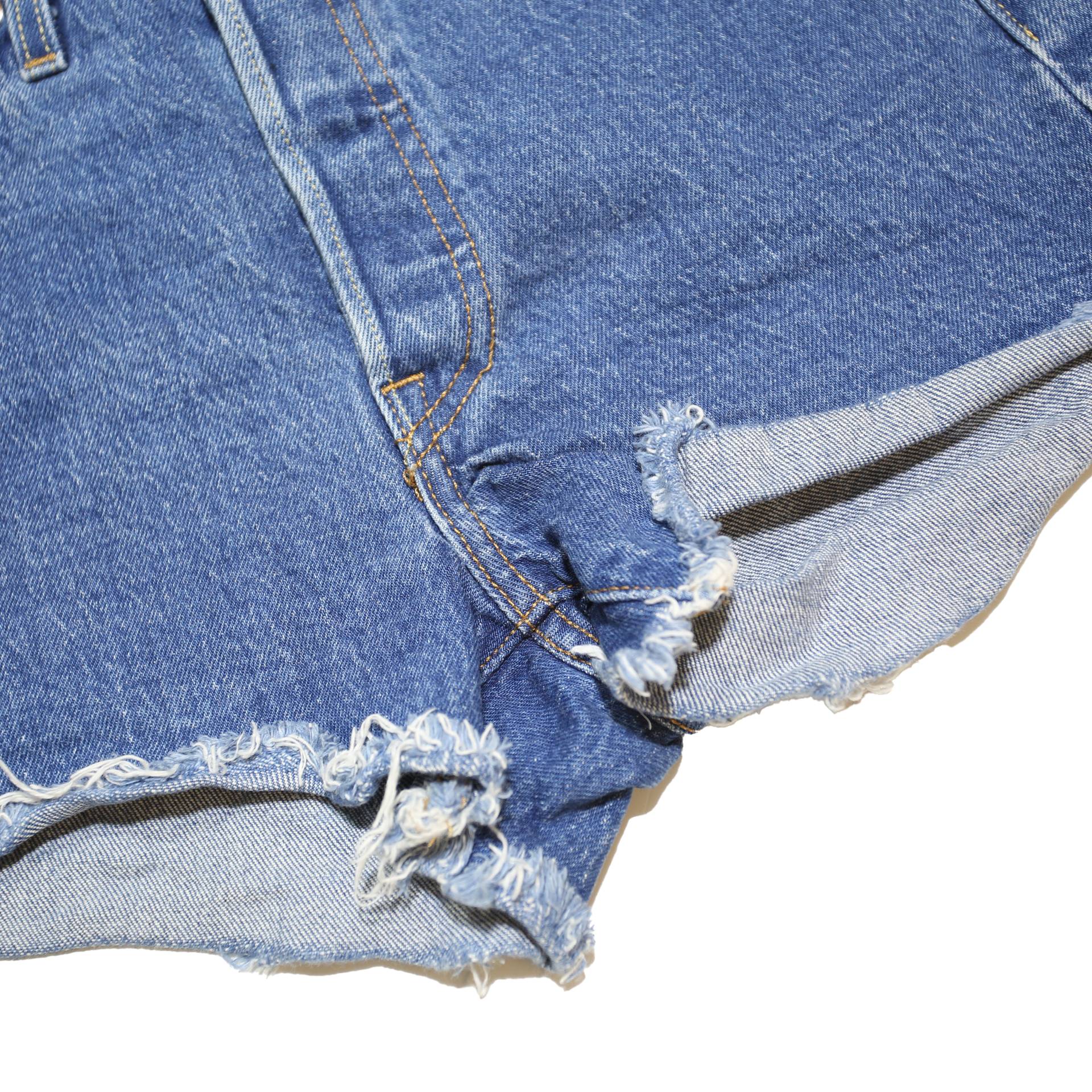 LEVI'S Womens Denim Blue Cut-Off Shorts XXS W23 Casual Summer Wear