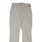 JACK WOLFSKIN Womens Beige Polyester Blend Regular Straight Trousers W30 L32